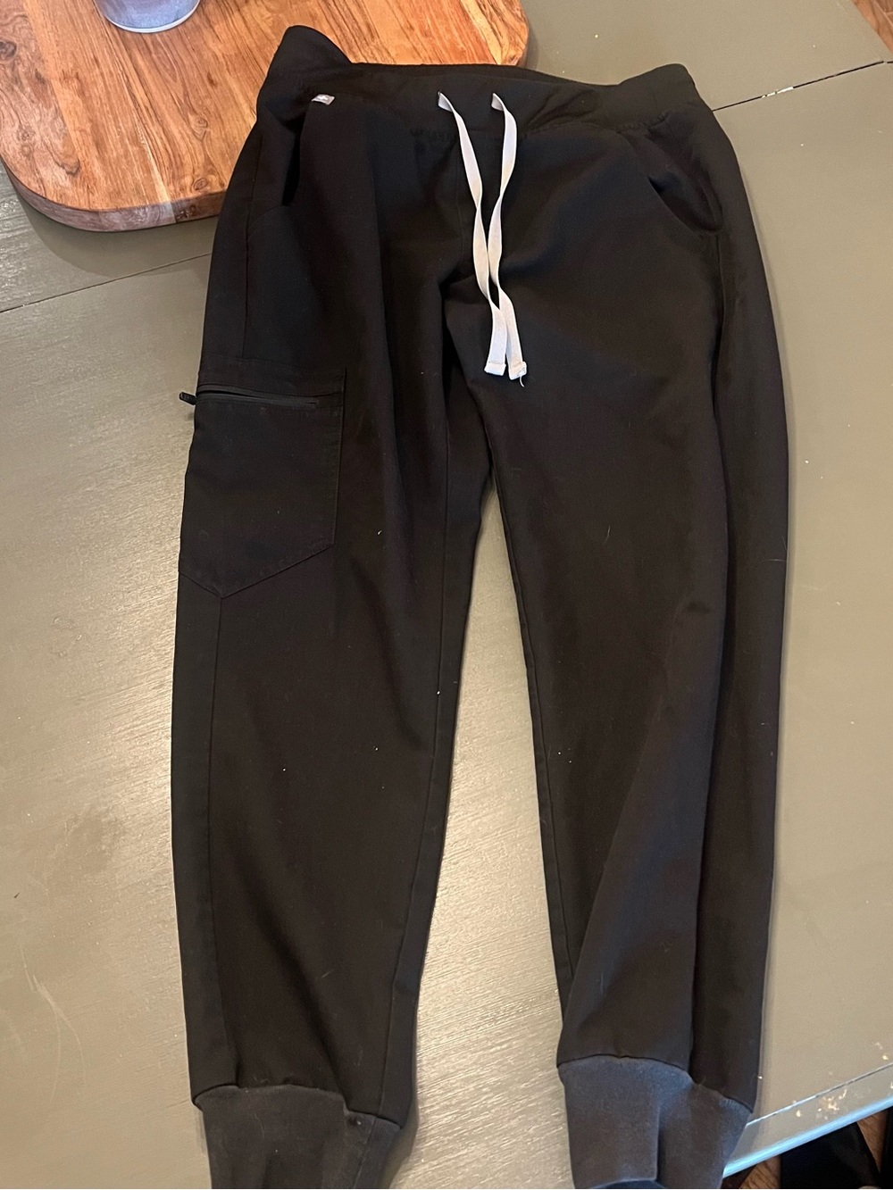 FIGS Women’s small petite Black Jogger Pants with Drawstring